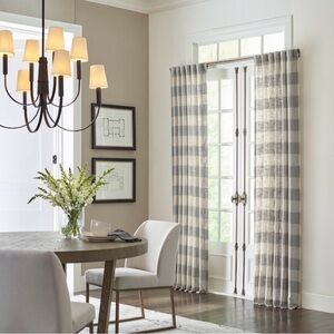 2PK Allen + Roth 95-in Natural Light Filtering Back Tab Single Curtains 3728124